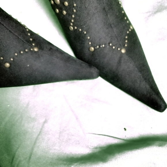 FAUX suede studded boots size 6 mode Italy - Picture 8 of 8